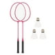 thumbnail image 1 of 2 raquetas de bádminton con 3 pelotas de nailon, volante de bádminton profesional para Rosa, 1 of 8