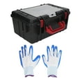 thumbnail image 4 of Caja de herramientas multifuncional negra, de plástico, portátil, para organizar piezas., 4 of 14
