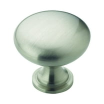 5 Pack Amerock BP53005-G10 Round Satin Nickel Cabinet Hardware Knob 1-1/4 Inch Diameter
