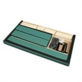 thumbnail image 7 of AC Pacific California King Modern Upholstered Square Stitched Platform Bed, Blue, 7 of 7