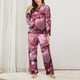 thumbnail image 2 of Balery Pink Glitter Heart Candy Conjunto de Pijama con Estampado para Mujer, Conjunto de Dos Piezas con Manga Larga, Ropa de Dormir Suave con Bolsillos, Pijamas Cómodos-Small, 2 of 7