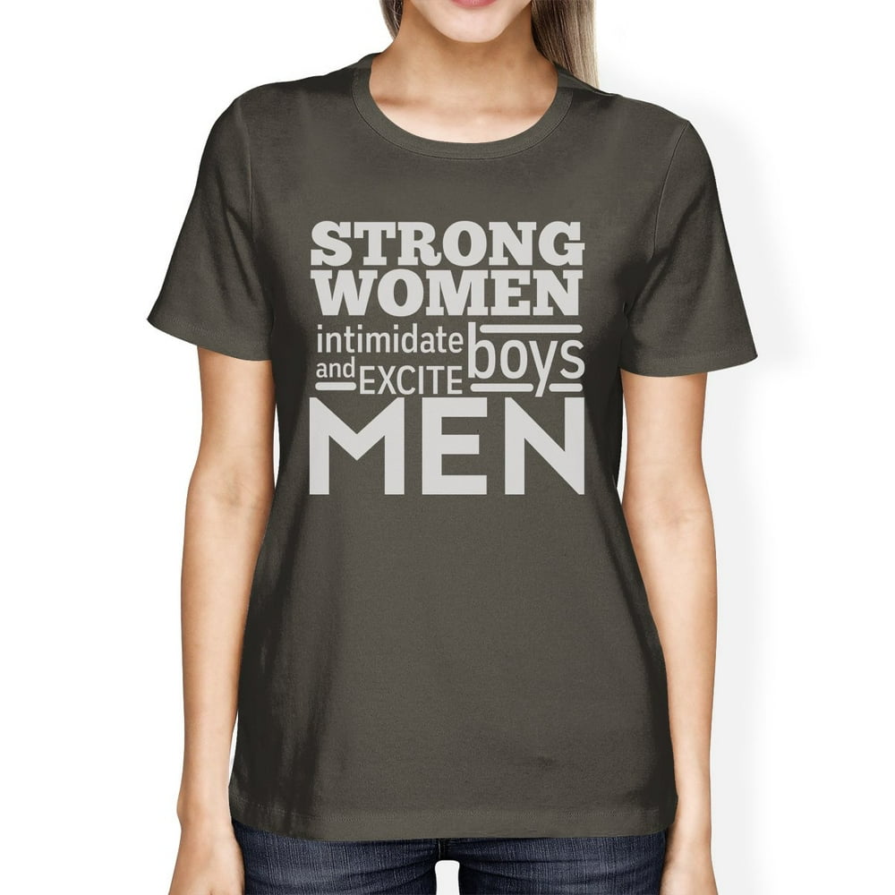 365 Printing Strong Women Womens Cute Workout Shirts Gym Fitness Gift