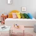 thumbnail image 2 of Deconovo Corduroy Fundas de cojines Juego de 4 – Machine Washable Home Decor for Sofa, Dormitorio | Maya Blue, 20x20 Inch, 2 of 7