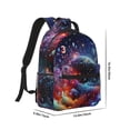 thumbnail image 2 of Rocae Outer Space Floating Numbers And Letters for Comfortable Student Backpack - Lightweight ,Durable School Bag Ideal for Middle School, High School, and College, 2 of 6