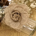 thumbnail image 2 of 4PCS Adorno de lino de decoración de flores artificiales Adorno de flor falsa para traje de fiesta de boda (Beige), 2 of 5