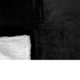 thumbnail image 4 of PAVILIA Contemporary Black Solid Microfiber Fleece Throw, 50" x 60", 4 of 7