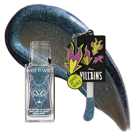 Wet n Wild Disney Villains Pick Your Vice, Maleficent, Conditioning and Plumping Lip Gloss with Charms in Un-Friended