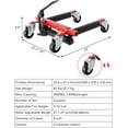 thumbnail image 6 of Ladcaser Hydraulic Car Dolly Set of 2, 3000 LBS Capacity Vehicle Wheel Dolly with Hydraulic Foot Pump, Heavy Duty Tire Skate Jack for Car, Boat, Truck, RV Trailer, 6 of 8