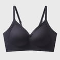 thumbnail image 2 of Daiosportswear Seamless Wireless Bra for Women Comfort Adjustable Strap Camisoles No Underwire Full Coverage Everyday Bras Black L(L), 2 of 5
