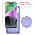 thumbnail image 4 of Diverbox for iPhone 14 Plus Case [Shockproof] [Dropproof] [Tempered Glass Screen + Camera Lens Protector],Heavy Duty Protection Phone Case Cover for Apple iPhone 14 Plus (Purple), 4 of 8