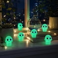 thumbnail image 4 of Aoznliie Mini Glow in Dark Ghost Figurines, 10 Pack Resin Halloween Ornaments, 1 inch Glowing Decor for Micro Landscape, Multicolor, 4 of 7