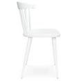 thumbnail image 5 of Pemberly Row Contemporary 17" Mid-Century Plastic Dining Chair in White, 5 of 7
