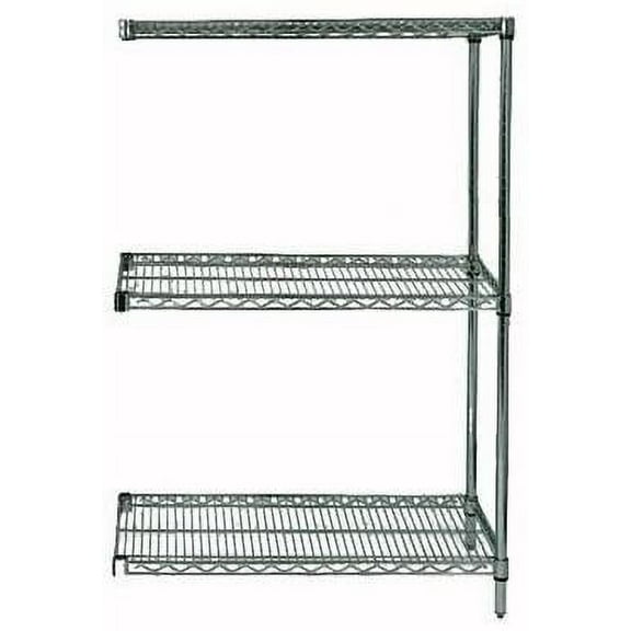 14" Deep x 48" Wide x 63" High 3 Tier Freezer Add-On Shelving Unit