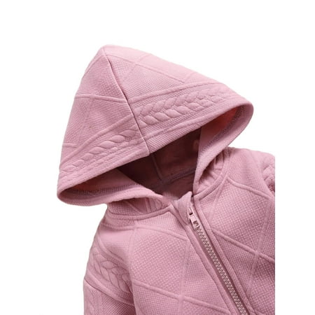 

Casual Plain Hooded Long Sleeve Dusty Pink Baby Sets (Baby s)