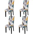 thumbnail image 1 of Dining Chair Cover Set of 4 Stretchy Dining Chair Slipcovers Removable Washable Chair Protector Covers for Dining Room Home Wedding Banquet Party Hotel (Printed 06), 1 of 8