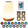 thumbnail image 6 of Touch Lamp, Night Light Bedside Lamp, Dimmable Light with Remote, Rechargeable, Warm White Light & 13 Color Changing RGB for Bedroom, 6 of 8