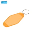 thumbnail image 3 of Unique Bargains Vintage Motel Keychain Blank Hotel Keychains Rhombus Retro Key Tag, Clear Orange, 16 Pack, 3 of 7