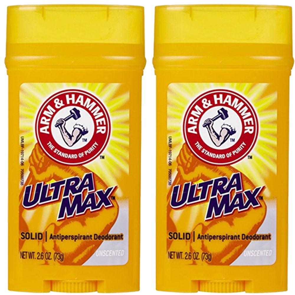 (2 Pack) Arm And Hammer Ultra Max Invisible Solid Antiperspirant
