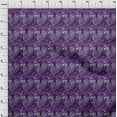 thumbnail image 4 of oneOone Silk Tabby Purple Fabric Leaves Quilting Supplies Print Sewing Fabric By The Yard 42 Inch Wide-aA, 4 of 5