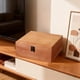 thumbnail image 5 of Caja De Almacenamiento De Materiales Caja De Almacenamiento De Madera Marrón Con Tapa Abatible Y Pestillo Para Organizar El Hogar Y La Oficina, L (1 Unidad) Rkxzt, 5 of 8