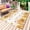Yellow, variant on Green Leaf Outdoor Rug 4x6 Ft - Reversible Patio Rug Outdoor Camping Rugs, Country Blue Purple Botanical Plant Fruits Washable Indoor Outdoor Area Rugs, Non-Slip Outdoor Carpet Runner for Deck/Porch