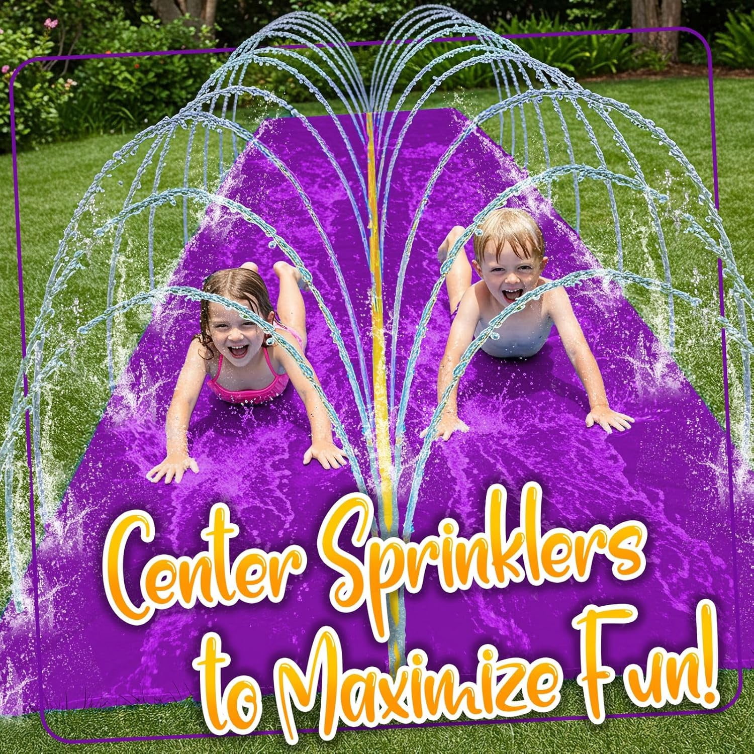 stargo 18 x 5 ft - Slip and Slide, Water Slides for Kid - Backyard waterslide for Kids, Outdoor Fun Summer Water Toys, Water Activities for Kids and Adults for Backyard Fun, Ages 4-8, 5, 6, 7, 8-12 +