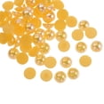 thumbnail image 1 of REGALWOVEN 300Pcs Perlas Planas de Espalda 8mm ABS Plástico Media Cúpula Perlas Imitación para Manualidades Color Amarillo Dorado, 1 of 5