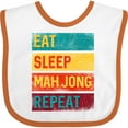 thumbnail image 3 of Inktastic Eat Sleep Mah Jong Repeat Boys or Girls Baby Bib, 3 of 4