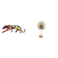 thumbnail image 1 of esculturas,estatua de figura decorativa andante,Escultura animal artesanal regalo arte moderno fiesta en casa,Escultura de hoja,Estatua de hoja de metal,escultura de hoja,decoración para el, 1 of 8