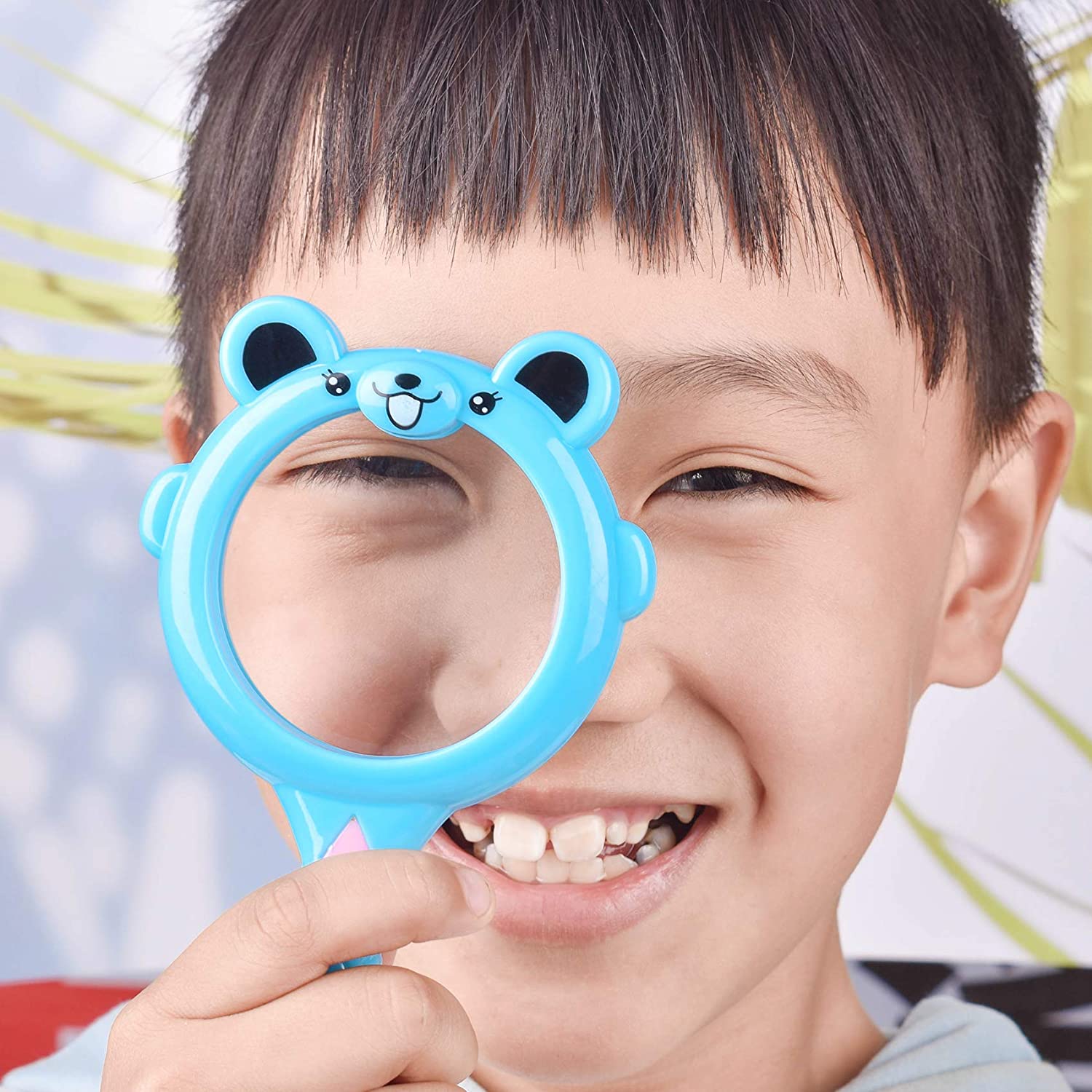 40 lupas para niños, 5 mini lupas de plástico, lentes de mano coloridas 40 lupas para niños, 5 mini lupas de plástico, lentes de mano coloridas