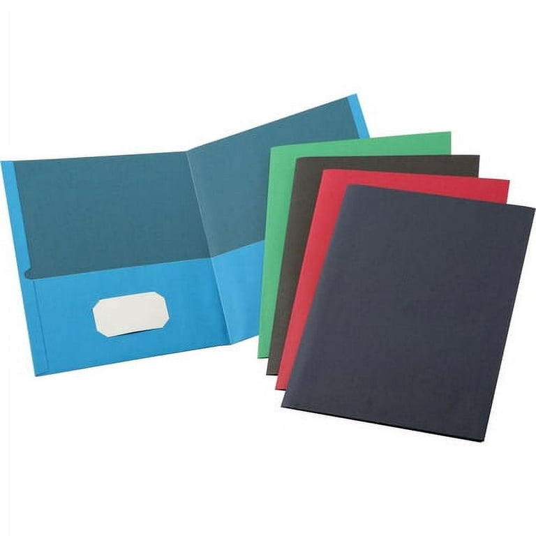 Business Source Two-Pocket Folders Letter - 8 1/2