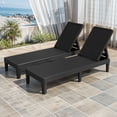 thumbnail image 2 of Craftian 4 Pcs Outdoor Chaise Lounge Chairs  with 5-Position Adjustable Backrest, Dark Black, 2 of 10