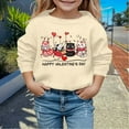 thumbnail image 2 of Byoo Cute Animal Graphic Toddler Boy Sweatshirt Valentine Day Round Neck Full-Sleeved Pullover Top Leisure Cozy Children Shirt, 2 of 4
