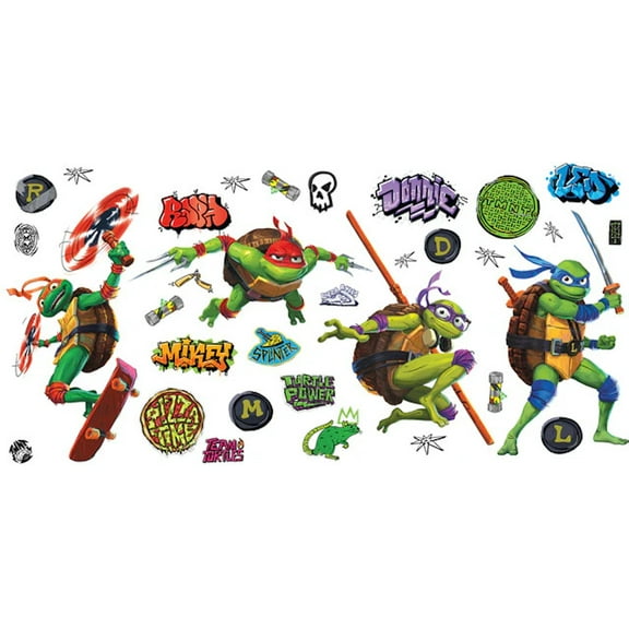 RMK5442SCS Teenage Mutant Ninja Turtles Mayhem Character Peel and Stick Wall Decals