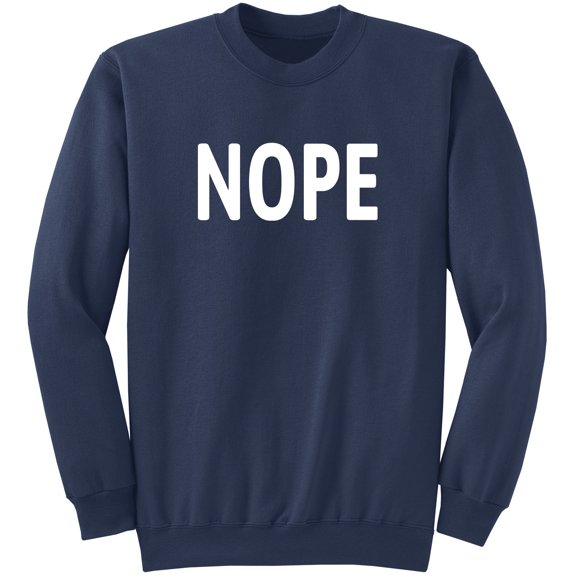 Nope Sweatshirt Navy (M)