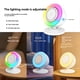 thumbnail image 3 of Cargador Inalámbrico Magnético, Luz 4 en 1 con Altavoz Bluetooth, Luces RGB Regulables Táctiles y Soporte para Teléfono., 3 of 10
