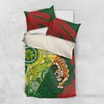 thumbnail image 1 of Custom Bangladesh And Australia Cricket Bedding Set Kangaroo Tiger Together, 1 of 7