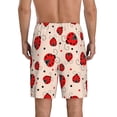 thumbnail image 3 of Gaeub Red Ladybug Printed Men's Short Pajama Pants, Lightweight Lounge & Sleep Bottoms Keep You Cool - 4X-Large, 3 of 9