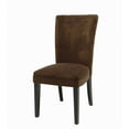 thumbnail image 2 of Steve Silver Company Matinee Chocolate Fabric Parson Dining Chair, 2 of 3
