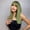 Green, variant on NFTIGB Women's Fashion Wig with Bangs Sexy Wavy Short Bobo Blue Pink Purple Mixed Heat Resistant Synthetic 12 inches / 30.5 cm