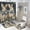 style-243, variant on 4 Pcs Shower Curtain Sets Dada Bunny Easter Shower Curtain Set with Shower Curtain And Rugs 4 Piece Easter Decorations Bathroom Decor Set for Bathroom Decor 72inch X 72inch