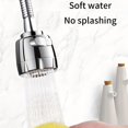 thumbnail image 5 of QJUHUNG 1 Pce Pulvérisateur Flexible pour Robinet - Rallonge d'Aérateur de Cuisine avec Rotation à 360° 2 Modes de Débit Design Anti-Éclaboussures Économiseur d'Eau et Installation Facile pour une Eau Améliorée, 5 of 5