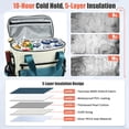 thumbnail image 2 of Backpack Cooler for Women, AYAMAYA Stylish 36 Cans Leakproof Soft Cooler Backpack, Waterproof Insulated Lunchbox for Camping Beach Work Picnic Travel, Black, 2 of 7