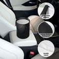 thumbnail image 6 of Wukai Black And Gold White Horse Print Car Trash Can - Easy to Clean Hanging Garbage Bin - Removable Liner - Leak-Car Garbage Can - Waterproof Trash Can for Car and SUV, 6 of 7