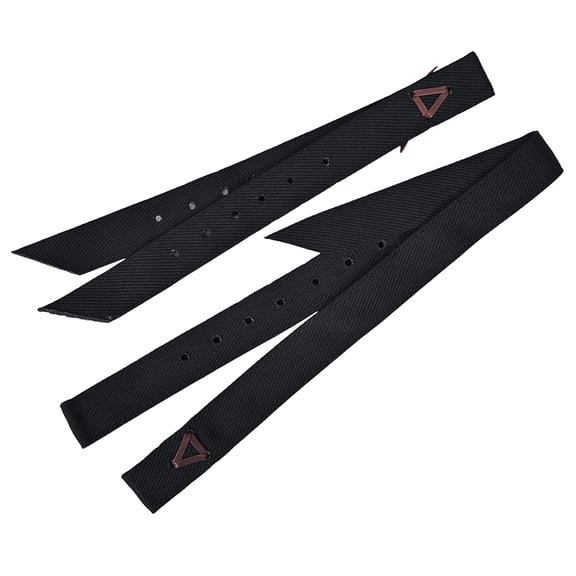 HILASON Nylon Cinch Tie Strap Off Billet Set 36 Black Saddle Tack Strap