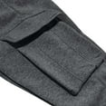 thumbnail image 6 of Baggy Cargo Sweatpants for Men Drawstring Waist Joggers with Pockets Soft Athletic Workout Track Pants Dark Gray L, 6 of 8