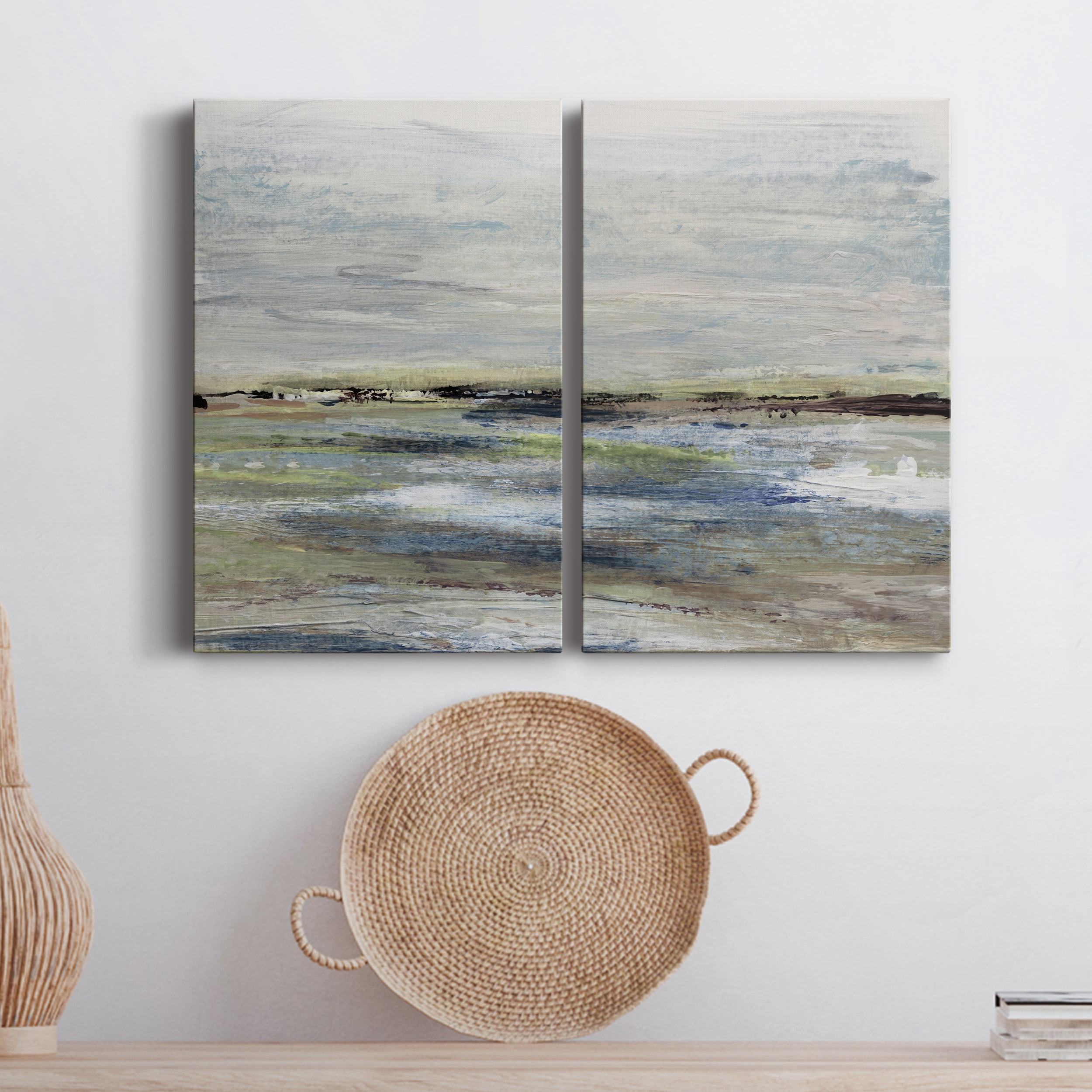Wetlands I Premium Gallery Wrapped Canvas - Ready to Hang - Set of 2 - 40 x 60 Each