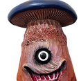 thumbnail image 2 of Estatuilla de hongo espeluznante creativo de decoración de Halloween de resina (estilo B), 2 of 3