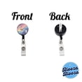 thumbnail image 3 of Kawaii Cat Astronauts Retractable Reel ID Badge Key Card Name Tag Holder with Clip, 3 of 7