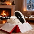 thumbnail image 6 of BERANMEY Women's Fuzzy Slippers with Memory Foam Open-Toe House Shoes for Women Non-Slip Indoor Outdoor Soft & Comfy Plush Slippers, 6 of 8